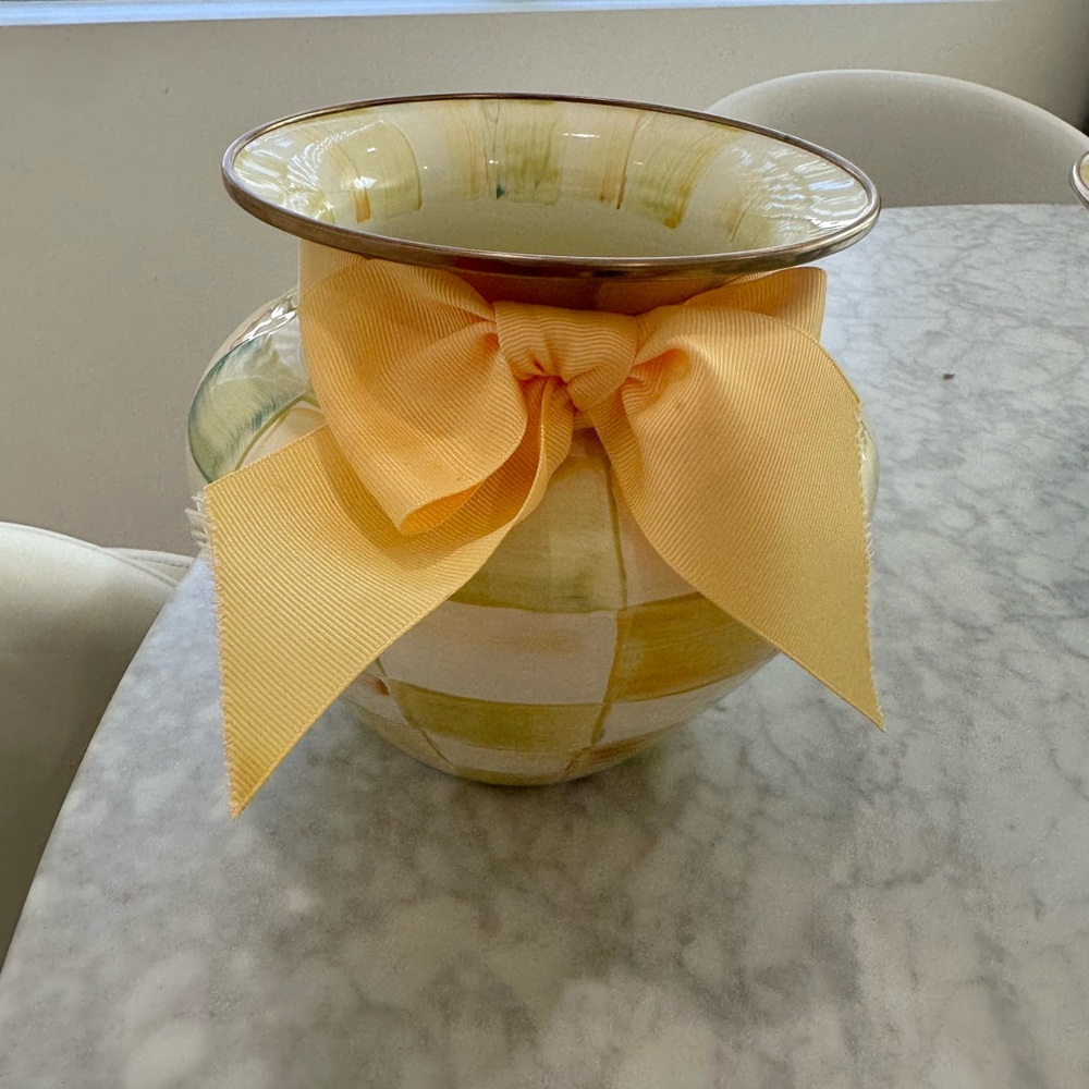Mackenzie Childs Vase with Bow